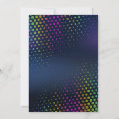 Neon Bowling Birthday Party Invitation - Strike Up Kaart (Achterkant)