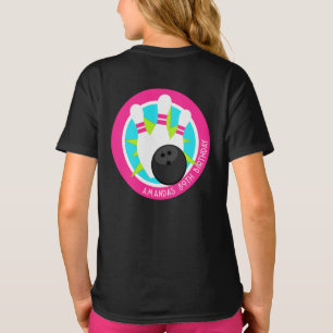 Neon Bowling Event Shirt met naam op voorvak