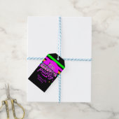 Neon Bowling Feest Bash Verjaardagsfeest Cadeaulabel (Met Touw)