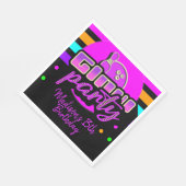 Neon Bowling Feest Bash Verjaardagsfeest Servet (Hoek)