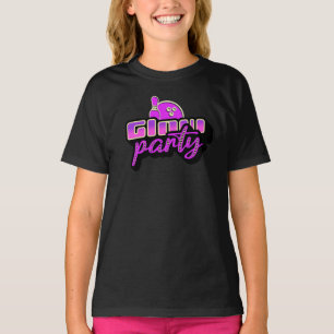Neon Bowling Feest Bash Verjaardagsfeest T-shirt
