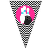 Neon Bowling Gelukkige Verjaardag Bunting Flag Ban Vlaggetjes (Eerste vlag)