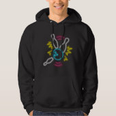 Neon Bowling Geschenk Strike Hoodie (Voorkant)