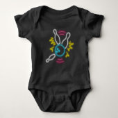 Neon Bowling Geschenk Strike Romper (Voorkant)