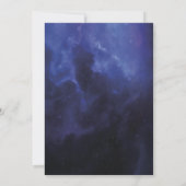 Neon Bowling Invitation for Birthday Party Retro Kaart (Achterkant)