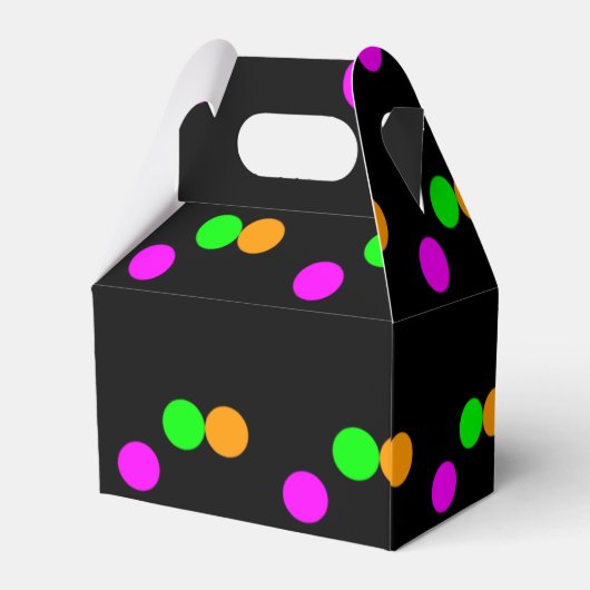 Neon Bowling Party Bash Birthday Party Bedankdoosjes (Achterkant)