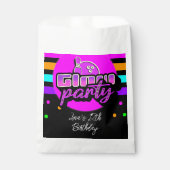 Neon Bowling Party Bash Birthday Party Bedankzakje (Voorkant)