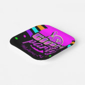 Neon Bowling Party Bash Birthday Party Papieren Bordje (Gebogen)