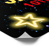 Neon Bowling party for Kids Poster (Hoek)