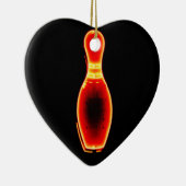 Neon Bowling Pin Keramisch Ornament (Rechts)