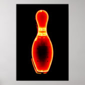  Neon Bowling Pin Poster (Voorkant)