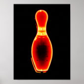  Neon Bowling Pin Poster (Voorkant)