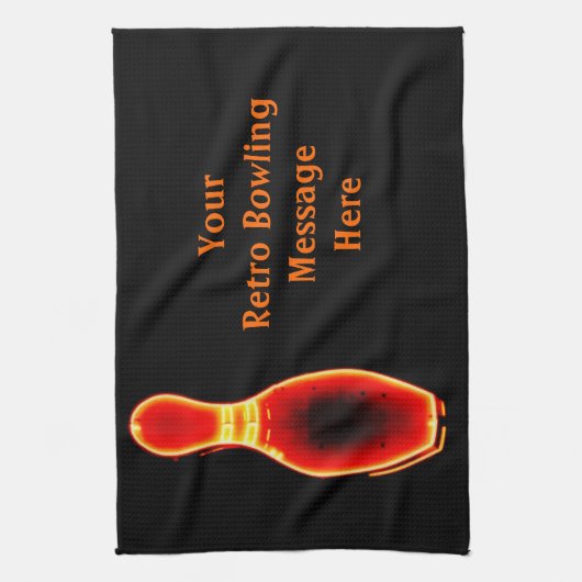  Neon Bowling Pin Theedoek (Verticaal)
