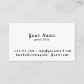 Neon box visitekaartje (Achterkant)