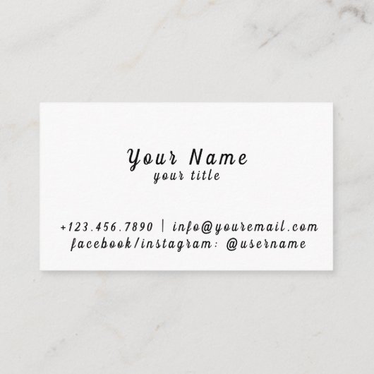 Neon box visitekaartje (Achterkant)