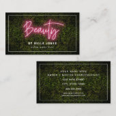 Neon Boxwood Beauty Visitekaartje (Voorkant / Achterkant)