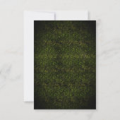 Neon Boxwood Bruiloft QR RSVP Kaartje (Achterkant)