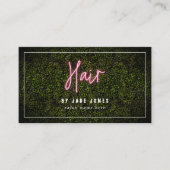 Neon Boxwood Hair Salon Cosmetoloog Visitekaartje (Voorkant)