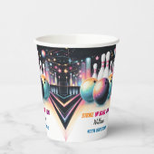 Neon Boy Kinder Team Event Bowling 21ste verjaarda Papieren Bekers (Links)