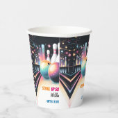 Neon Boy Kinder Team Event Bowling 21ste verjaarda Papieren Bekers (Rechts)