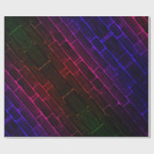 Neon Brick Gift Wrap Cadeaupapier (Vlak)