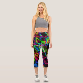 Neon Bright Capri Yoga Broek