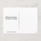 Neon Bright Colors kerstgouden reclantaarn Art Feestdagenkaart (Achterkant)