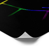 Neon Bright LGBTQ Colorful Pride Line Art Poster (Hoek)