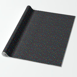 Neon Bright Marks op Black Cadeaupapier