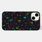 Neon Bright Marks op Black Case-Mate iPhone Case (Achterkant (horizontaal))