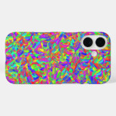 Neon Bright Rainbow Confetti Abstract Case-Mate iPhone Case (Achterkant (horizontaal))