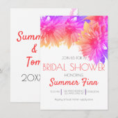 Neon Bright Summer Sunflower Vrijgezellenfeest nod Kaart (Voorkant / Achterkant)