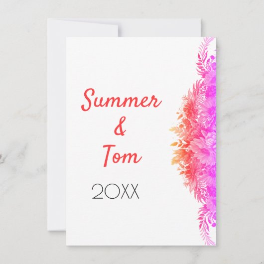 Neon Bright Summer Sunflower Vrijgezellenfeest nod Kaart (Achterkant)