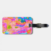 Neon Brights Abstract Schilderij Bagage Label (Achterkant horizontaal)