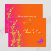 Neon Brights Bat Mitzvah Hartelijk dank 2 Bedankkaart (Voorkant / Achterkant)