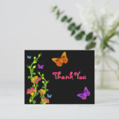 Neon Brights Bat Mitzvah Hartelijk dank Bedankkaart (Staand voorkant)