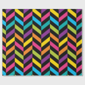 Neon BrightStor mode kleurrijk design 1 Cadeaupapier (Vlak)