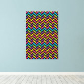 Neon BrightStor mode kleurrijk design 1 Canvas Afdruk (Insitu (Houten vloer))