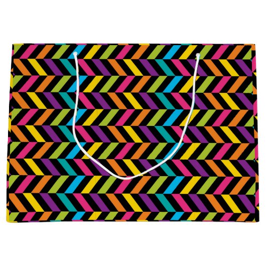 Neon BrightStor mode kleurrijk design 1 Large Cadeautasje (Voorkant)