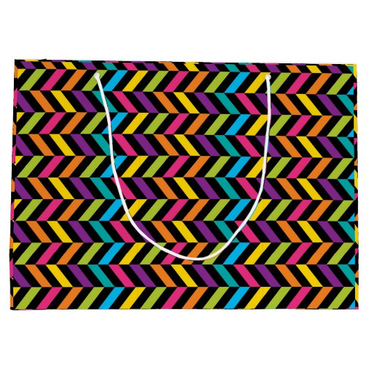 Neon BrightStor mode kleurrijk design 1 Large Cadeautasje (Achterkant)