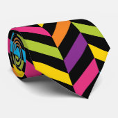 Neon BrightStor mode kleurrijk design 1 Stropdas (Opgerold)