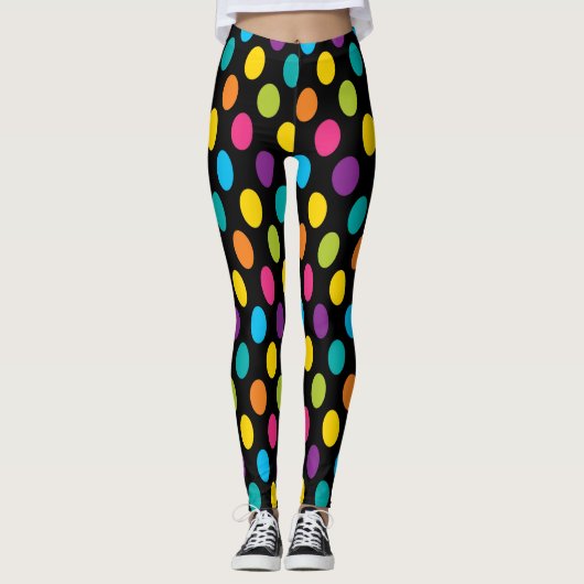 Neon BrightStor mode kleurrijk design 3 Leggings (Voorkant)