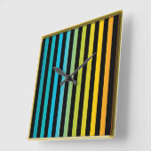 Neon BrightStor mode kleurrijk design 6 Vierkante Klok (Hoek)