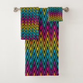 Neon BrightStor mode kleurrijk design 8 Bad Handdoek (Insitu)