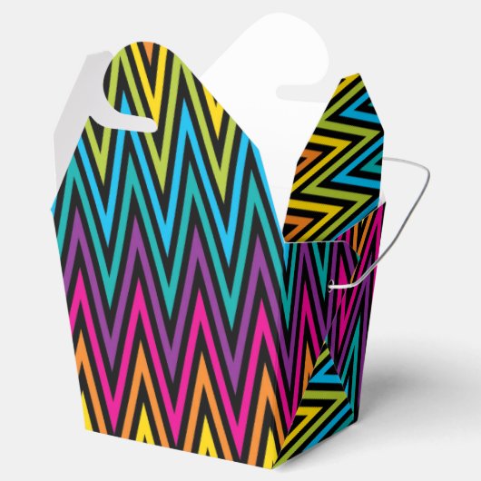 Neon BrightStor mode kleurrijk design 8 Bedankdoosjes (Geopend)