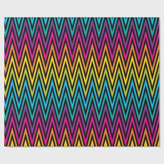 Neon BrightStor mode kleurrijk design 8 Cadeaupapier (Vlak)