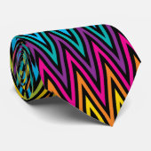 Neon BrightStor mode kleurrijk design 8 Stropdas (Opgerold)