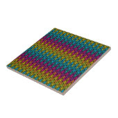 Neon BrightStor mode kleurrijk design 8 Tegeltje (Zijkant)