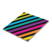 Neon BrightStor mode kleurrijk ontwerp 7 Tegeltje (Zijkant)