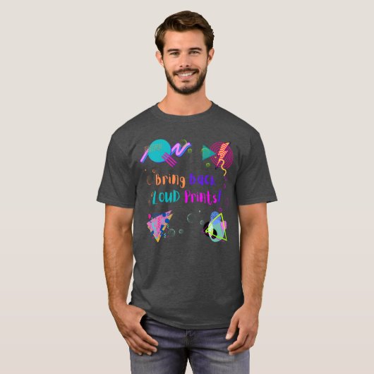 Neon Bring Back Loud Prints T-shirt (Voorkant volledig)